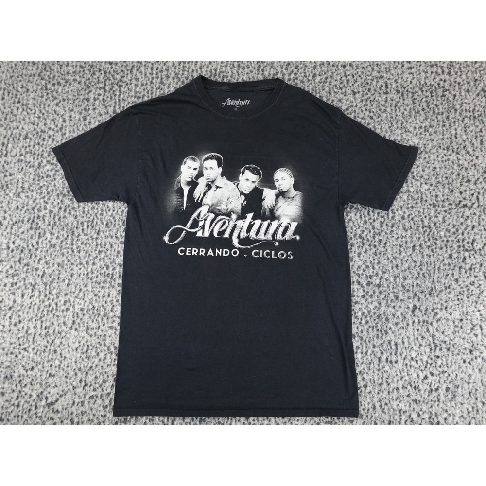 Aventura T-Shirt Mens Medium Black Cerrando Ciclos 2024 Tour Graphic Tee